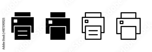 Print icon vector illustration. printer sign and symbol