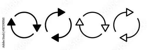 Refresh icon vector illustration. Reload sign and symbol. Update icon.