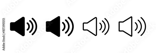 Speaker icon vector illustration. volume sign and symbol. loudspeaker icon. sound symbol