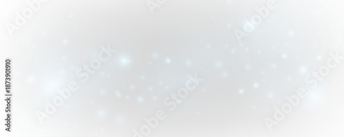 Blue dust sparkles with glitter, shimmer, and sparks across glowing bokeh and blur. Twinkling particles, luminous highlights, and flare create magical holiday light. PNG vector illustration.