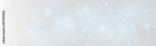 Soft blue dust glows with shimmer and sparkle across soft bokeh and blur. Twinkling particles, sparks, luminous highlights, and flare add magical Christmas and New Year light. PNG vector illustration.