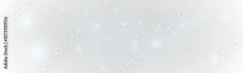 Soft blue dust sparkles with glitter, shimmer, sparks across glowing bokeh blur. Twinkling particles, luminous highlights, flare create magical Christmas and New Year light. PNG vector illustration.