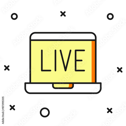 Filled outline Online poker table game icon isolated on white background. Online casino. Flat filled outline style with shadow. Vector