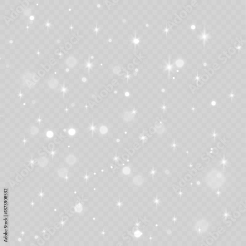Bild auf Leinwand Ambient stream of white dust flows smoothly, creating calm abstract layers with modern digital feel
