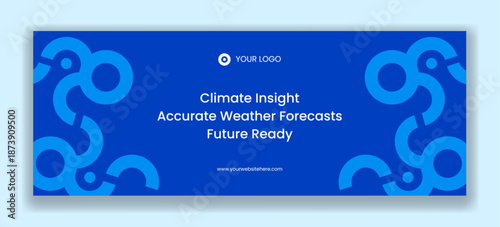 Social Media Cover Meteorological Day Flat Cartoon Hand Drawn Weather Illustration