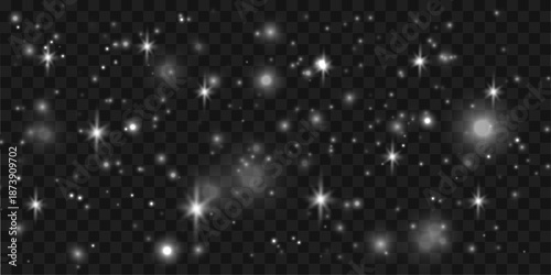 Flowing white powder particles form a soft motion cloud, giving depth and elegant abstract texture. vector