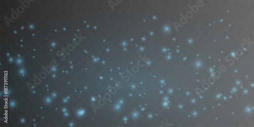 Motion mist of blue dust particles spreads softly, adding cinematic depth and futuristic ambience. vector