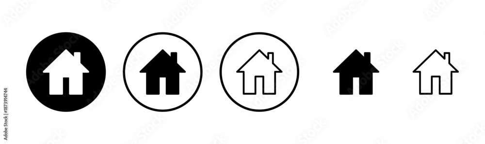 Obraz premium House icon logo design. Home sign and symbol