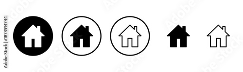 House icon logo design. Home sign and symbol
