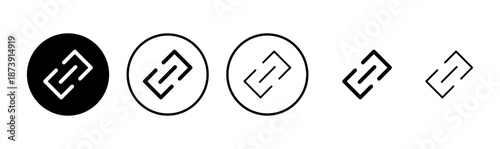 Link icon logo design. Hyperlink chain sign and symbol