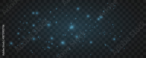 Light blue dust scatters softly through space, creating an airy abstract effect with calm motion and modern visual depth. vector