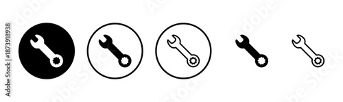 Wrench icon logo design. repair icon. tools sign and symbol