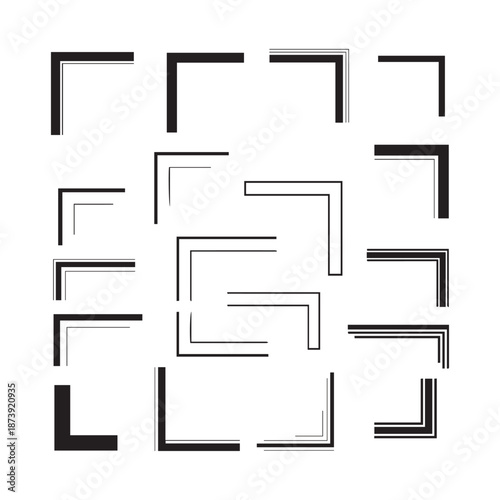 Vintage Grunge Square Frames with Rough Edges Vector Pack