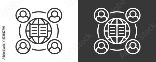 Partnership Icon Set Vector Collection Isolated In Black And White