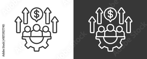 Workforce Icon Set Vector Collection Isolated In Black And White