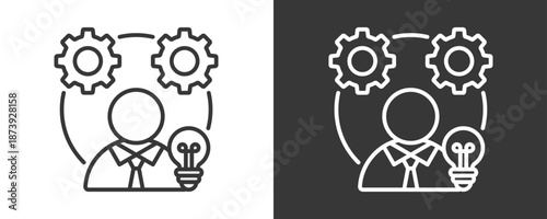 Entrepreneurship Icon Set Vector Collection Isolated In Black And White
