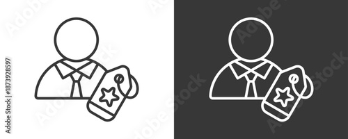 Branding Icon Set Vector Collection Isolated In Black And White