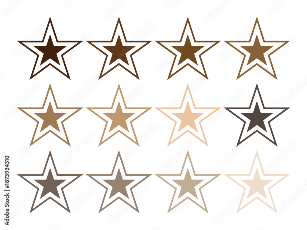 Obraz premium いろいろ星セット6