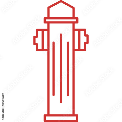 Red Fire Hydrant Icon