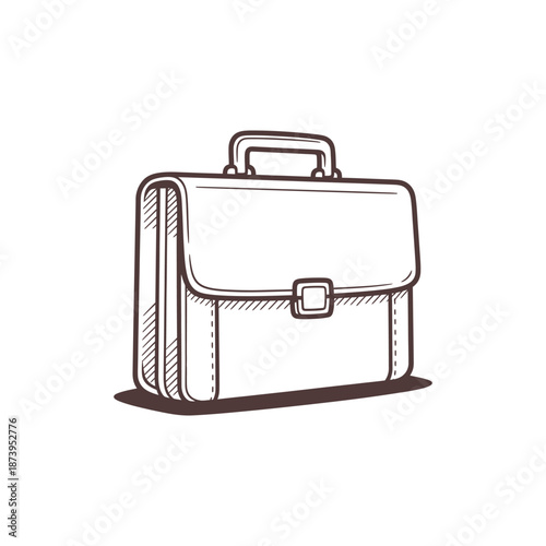 Briefcase vector flat glyph icon. Business sign icon on transparent background for business and professional use