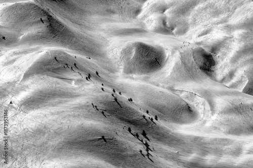 Risoul France ski resort mountain skiers