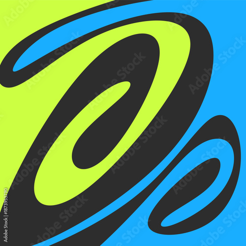 Abstract background with cute curly line pattern and with some copy space area