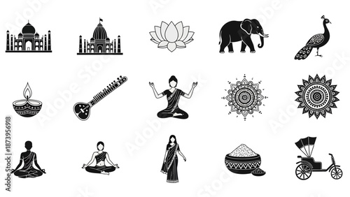 Meditation and Yoga Practices Illustrated in Simple Graphics