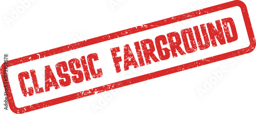 Classic Fairground Rubber Stamp Design for Timeless Entertainment Venues and Festive Events