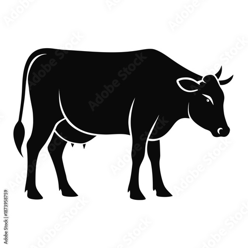 Livestock Animal Silhouette for Agricultural Branding