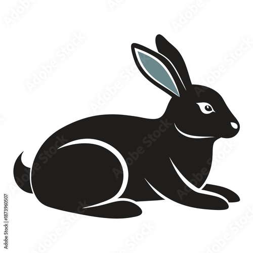 Print Optimized Animal Silhouette Vector Illustration for Logo Design, Branding, Print, Tattoo, Wall Art and Commercial Creative Projects Variation 50