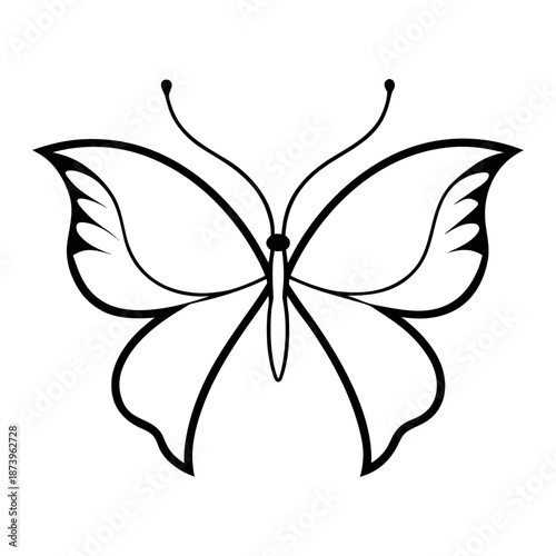 Creative butterfly swarm forming abstract shape artistic design