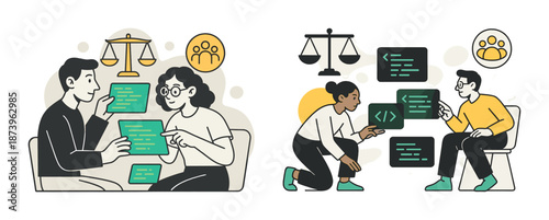 Collaboration across diverse genders in technology and law discussions