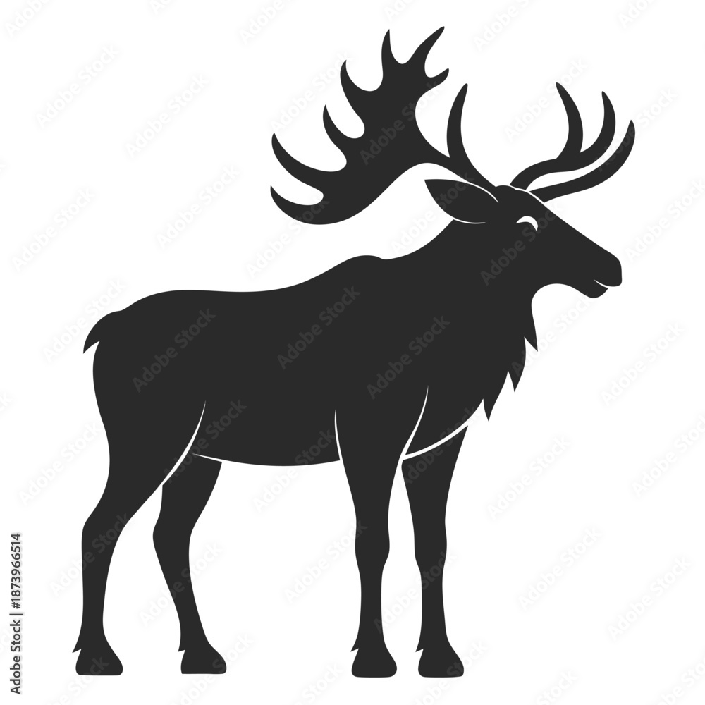 Obraz premium Minimal Shark Silhouette Vector Editable EPS Vector Illustration Set 77