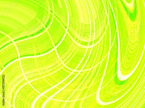 Bright yellow and green pastel swirl shaped background