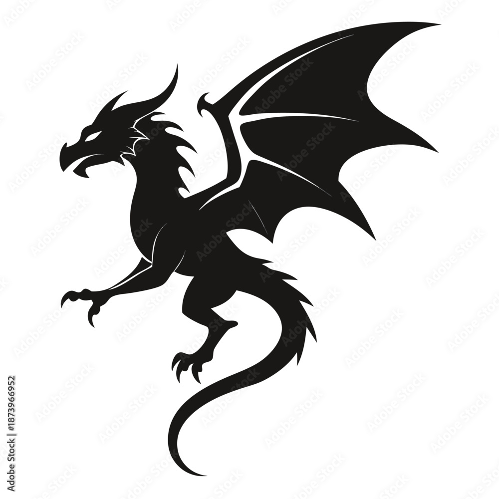 Fototapeta premium Dynamic School of Fish Emblem Editable EPS Vector Illustration Set 48