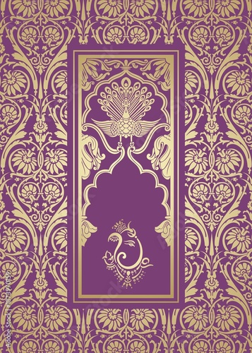 Ganesha, wedding card, royal Rajasthan, India	