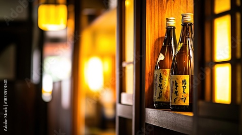 foolishness. A cozy interior with bottles on a shelf behind a curtain in warm light. bar promotions, beverage menus, designed for food & beverage menus and cafe branding, inspires menu design.