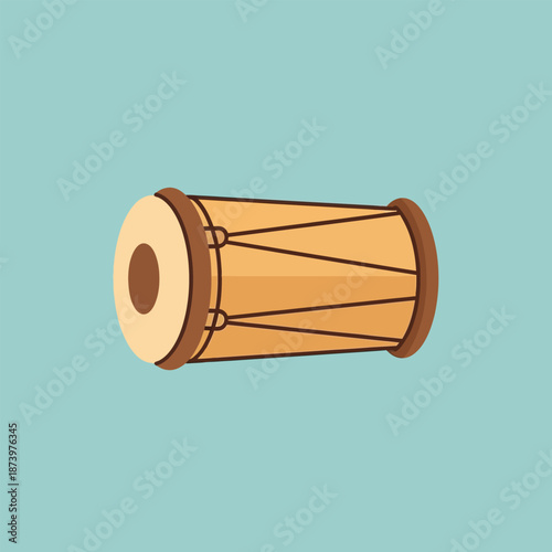 Bedug Drum Flat Icon for Islamic Celebration