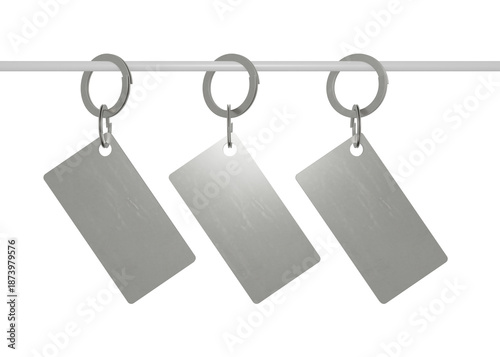 Metal Keychain Tag Mockup