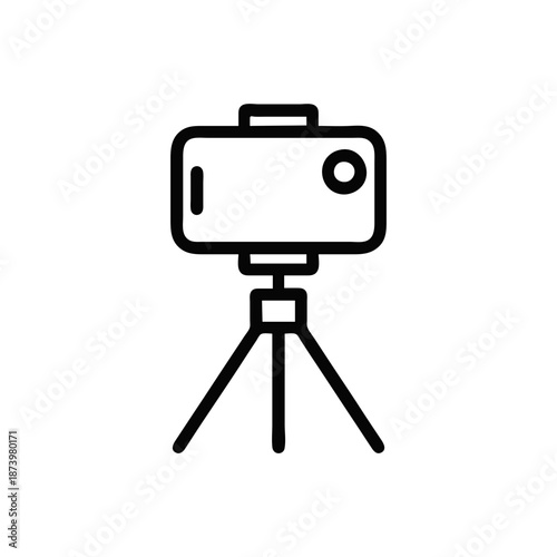 Smartphone Tripod Filming Icon