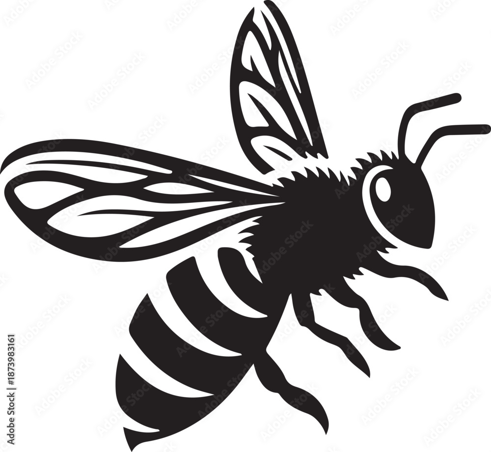 Obraz premium Bee Modern Vector style Illustration 