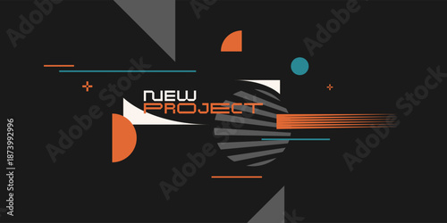 Abstract background for design. A template for advertising in a modern style. Stylish illustration for the poster. Trendy stylish graphics.