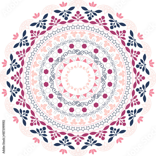 Mandala Motif placement pattern for print