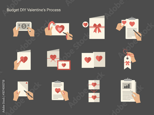 Illustration of hands holding paper and writing. Use this for presentations, articles, marketing and any visual communication need.