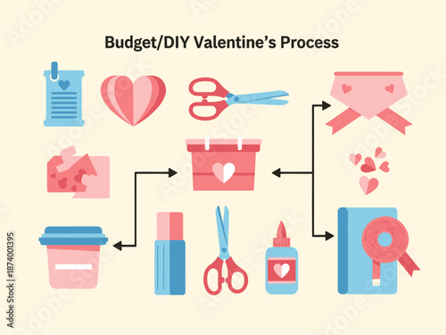 An illustration of a pink plastic container with blue lid. Great for illustrating articles about food storage, meal preparation, or leftovers.