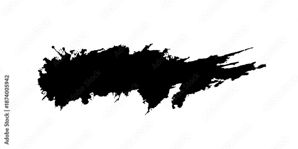 Fototapeta premium Vector grunge brush strokes texture rough black scratches for wallpaper, Abstract black and white gritty grunge background, vector grunge paintbrush, Vector illustration. Isolated on white background 