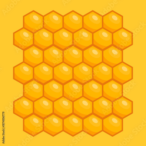 Illustration of Geometrical Honey Comb