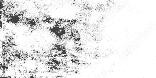 Grunge background black and white. Texture of chips, cracks, scratches, scuffs, dust, Black and white grunge frame. rough and dirty texture wall background, Rust and dirt overlay black and white text,