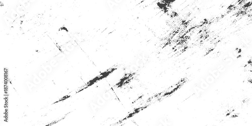 White background with scattered grey grunge texture, Abstract black and white gritty grunge background, Overlay for interesting effect and depth, The surface is covered with scratches.	