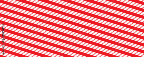 Candy Cane Stripes Seamless Pattern - Diagonal candy cane stripes repeating pattern design.eps10